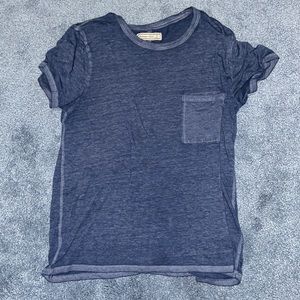 Abercrombie and Fitch blue front pocket tee shirt